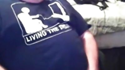 Chubby Bear Knocking One Out, Masturbating, Gay, Bears