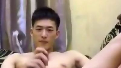handsome chinese stud jo (1'12''), Amateur, Asian, Masturbating, Gay