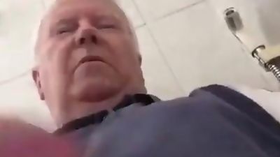 nice grandpa play cock, Amateur, Masturbating, Gay