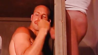 Backroom joy In A Redneck Bar, Big Cock, Gloryhole, Mature, Bar, Gay