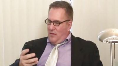 Daddy's Suit And Tie jack off 1, Masturbating, Bondage, BDSM