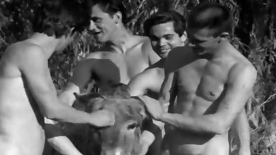 Vintage chaps Playing Sports naked (No Sex), Vintage, Classic, Gym