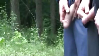 DA Sex After Pissing, Big Cock, Blowjob, Outdoor