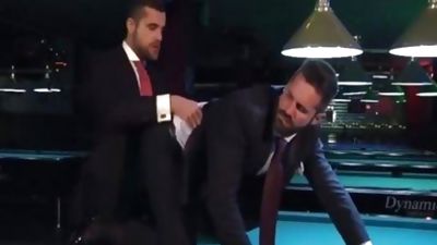 Two dudes In Suits Meet In A Bar, Gay, Office, Bar