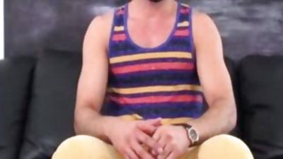 Spanish Hunk Sucks shlong At Gaycastings, European, Blowjob, Gay