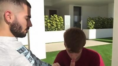 Fucking in the new house with a cumshot in common áreas, Creampie, Teen, Gay, Romantic