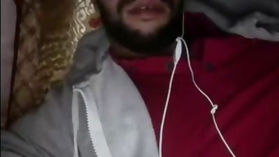 Horny Bi Moroccan Dude, Big Cock, Gloryhole, Masturbating