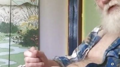 Grandpa has new blanket, Big Cock, Masturbating, Gay
