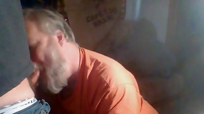 Faggot sucking off young cock at campground, Amateur, Big Cock, Blowjob, Gay, Old And Young