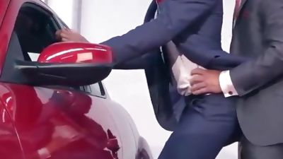 Fuel injection - At the car shop, Anal, Big Cock, Blowjob, Gay