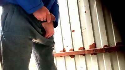 UKRAINIAN WORKSITE PISS SPY, Amateur, Gay, Pissing