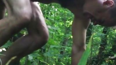 Russian bears in the forest, Amateur, Outdoor, Gay