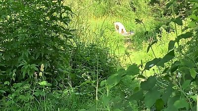 Guys fucking in public at Nieuwe Meer in Amsterdam Zuid, Bikini, Outdoor, Gay