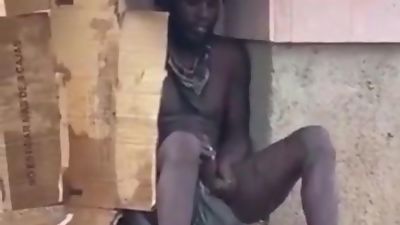 This homeless guy, knew am a bitch bottom & kept teasing me, Big Cock, Blowjob, Interracial