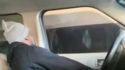 Risky parking lot stroke session pt1, Black, Cumshot, Solo