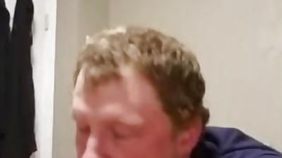 Straight repairman sucks huge cock, Amateur, Big Cock, Blowjob