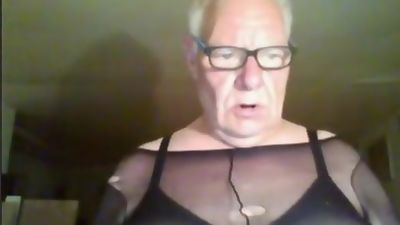 Ratholderen amateur grandpa crossdressed with huge boobs, Amateur, Homemade, Massage