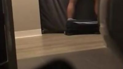 Mix College Football Jock visit gloryhole, Big Cock, Gloryhole, Teen