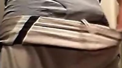 Tenting boner tease, Big Cock, Masturbating, Solo, Teasing