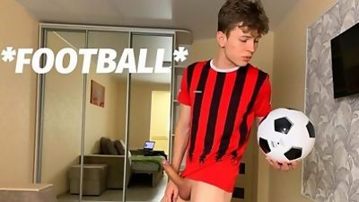 Football Teenager 18 y.o & Secret Training for Winning /Big Dick/Uncut/Hot, Cumshot, Fetish, Handjob