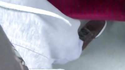 Cum in train 2, Amateur, Big Cock, Handjob