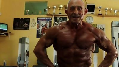 Bodybuilder Mature Daddy Manuel Vanbruna (No Sex With Music), Mature, Webcam, Gay