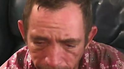 Raw dick sucking with an old mature blue collar working man, Amateur, Blowjob, Handjob