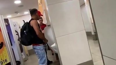 Group Jerk Off In Toilet, Amateur, Group Sex, Handjob