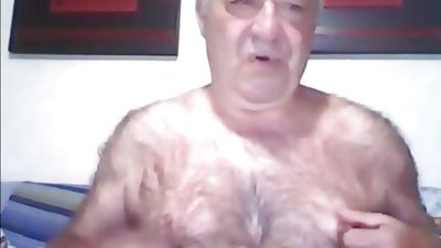 Super Furry Grandad Showing on Webcam, Amateur, Webcam, Gay