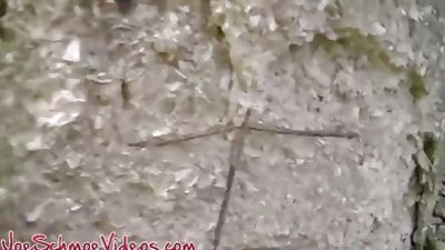 Big dicked hunk Squirell plays with his fat pecker outdoors, Amateur, Big Cock, Hairy, Gay, Outdoor