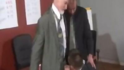 Office Daddies, Blowjob, Cumshot, Masturbating, Office