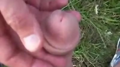 branle entre pote dans les bois, Handjob, Outdoor, Gay