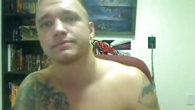 Straight Married Marine Colin Sept 2011, Big Cock, Dildo, Masturbating