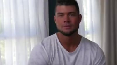 Behind the Scenes: Give A Warm Welcome To Brad Banks, Amateur, Brunette, Gay, Broke Straight Boys