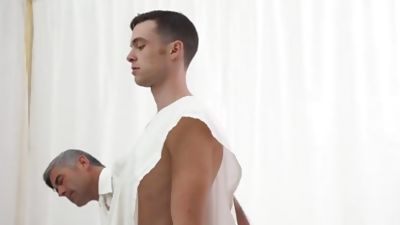 MormonBoyz-Clean-cut Mormon boy barebacked in church, Big Cock, Gay, Bareback