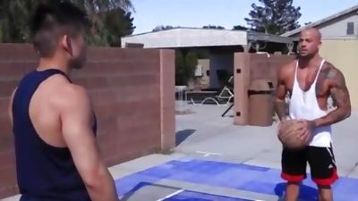 The play a hard Basketball, Anal, Asian, Interracial, Gay, Riding