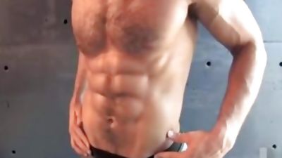 hairy armpits muscles and chest, Cumshot, Masturbating, Solo, Gay