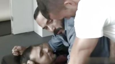 Muscle twinks blowjob party, Ass, Hairy, Bareback