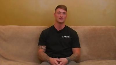 Hung and ink'd Military Mechanic, Amateur, Solo, Gay