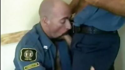Muscled Cops Cock Sucking, Big Cock, Blowjob, Uniform, Big Muscles Big Cocks