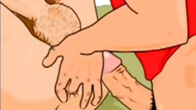 gay cartoon 13, Big Cock, Blowjob, Facial