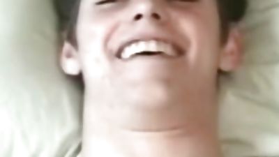 Straight Ken gets a handjob; cums a lot, Blowjob, Cumshot, Masturbating, Gay