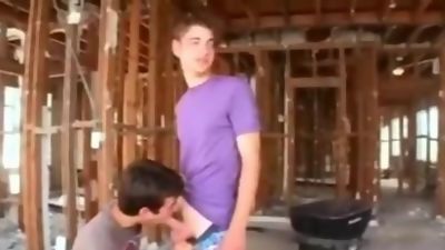 Gay guy sucking dick at a public place, Blowjob, College, Outdoor, Gay