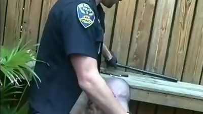 Cop Blowers - Scene 2, Cumshot, Fetish, Outdoor