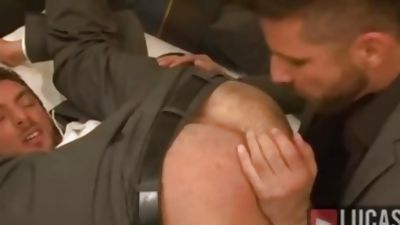 Muscular Businessmen Suck Cock, Anal, Ass, Fingering, Gay, Lucas Entertainment