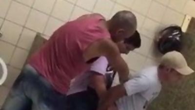 Public toilet fuck 28, Amateur, Blowjob, Gay, Public