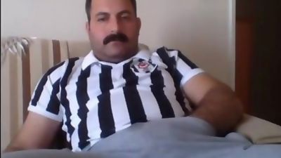 Turkish Daddy Cum in his Hand, Amateur, Big Cock, Handjob