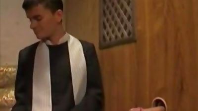 Father takes more than their confessions, Anal, Gloryhole, Gay