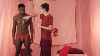 Interracial Bareback With Cute Twink, Big Cock, Cumshot, Interracial, Taboo