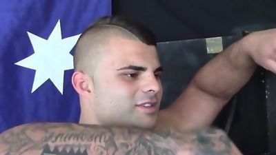 Str8 Aussie Buff, Gloryhole, Interracial, Gay